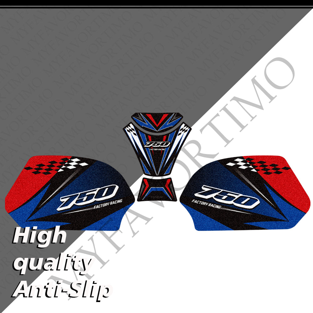 Suzuki GSX-R600 / GSX-R750 | Matte Anti-Slip Knee Tank Pad & Protection Stickers