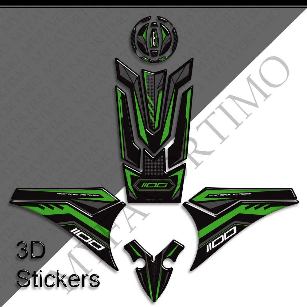 Kawasaki Versys 1000 / 1100 SE / LT / Sport | 3D Epoxy Tank Pad Stickers & Decals