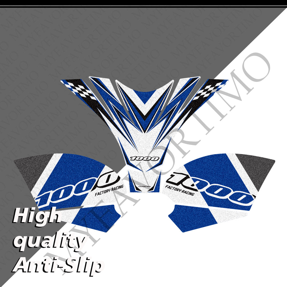 Suzuki GSX-R1000 / GSX-R1000R / 40th | Matte Anti-Slip Knee Tank Pad & Cap Stickers Decals