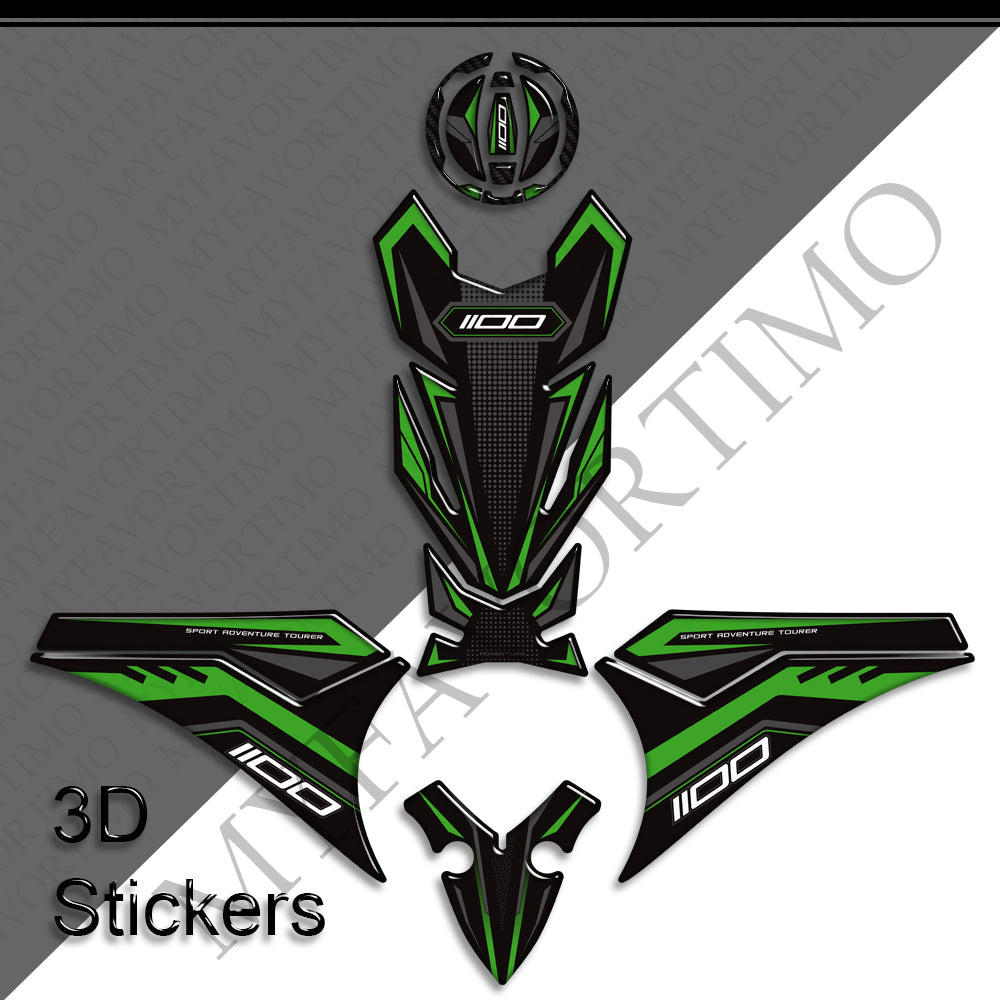 Kawasaki Versys 1000 / 1100 SE / LT / Sport | 3D Epoxy Tank Pad Stickers & Decals