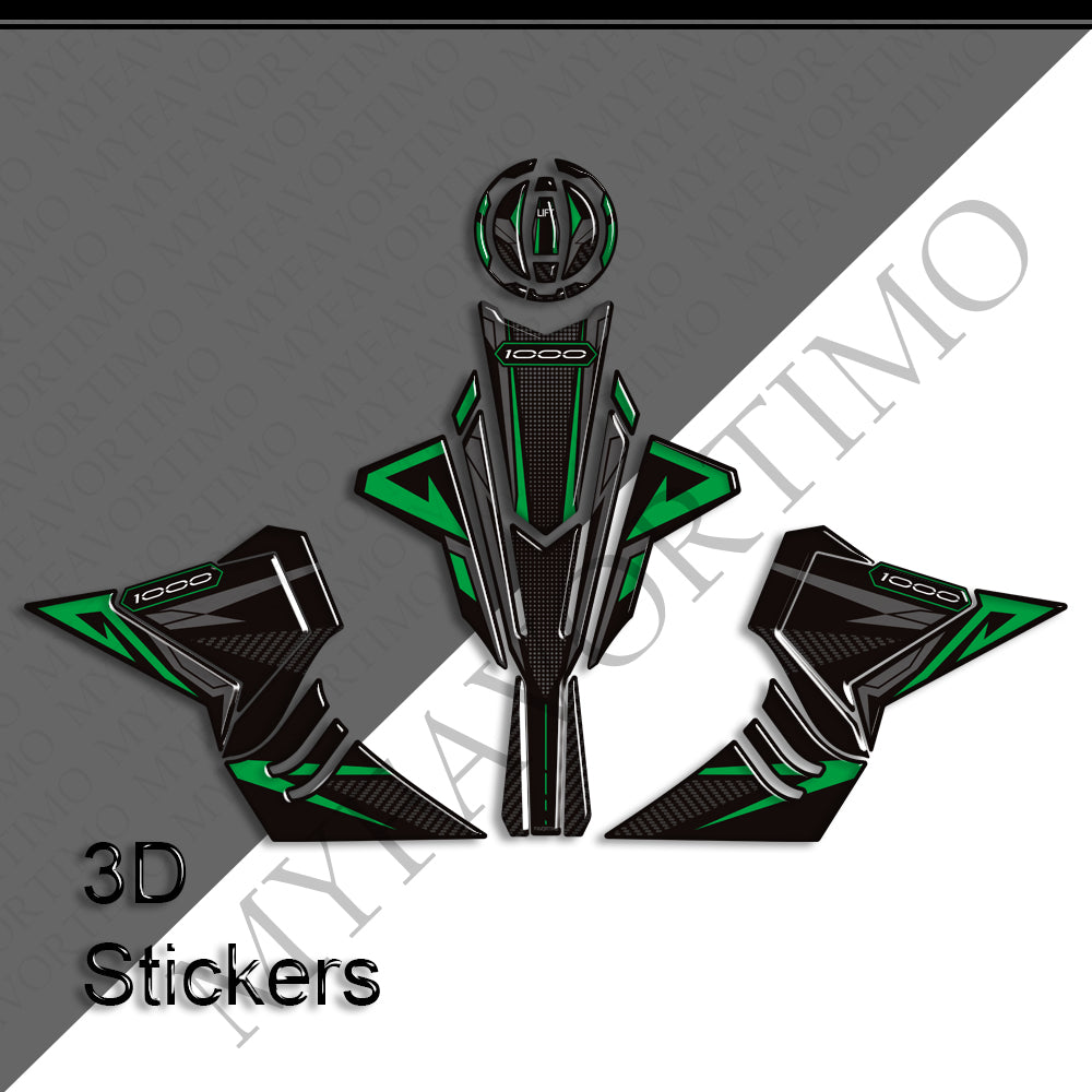 Kawasaki Z1000 Z1000SE | Tank Pad Knee Grip 3D Stickers