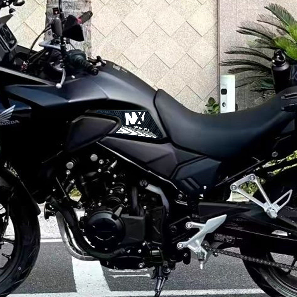Honda NX400 NX500 Rubber Anti-Slip Tank Pad Kit 丨 Center Pad and Side Grips