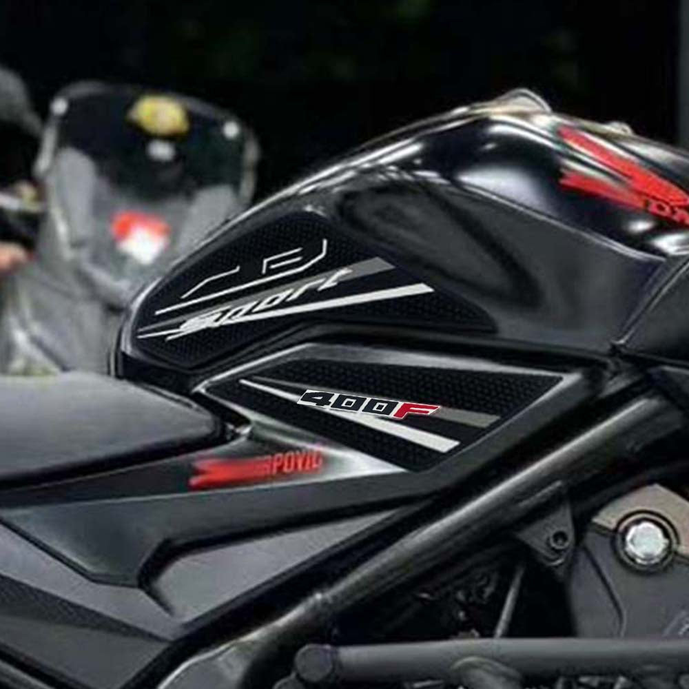Honda CB400F CB500F Rubber Anti-Slip Tank Pad Kit 2019-2023 丨 Center Pad and Side Grips