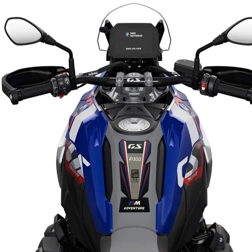 BMW R1300GS Rubber Anti-Slip Tank Pad Kit 丨 Center Pad and Side Grips