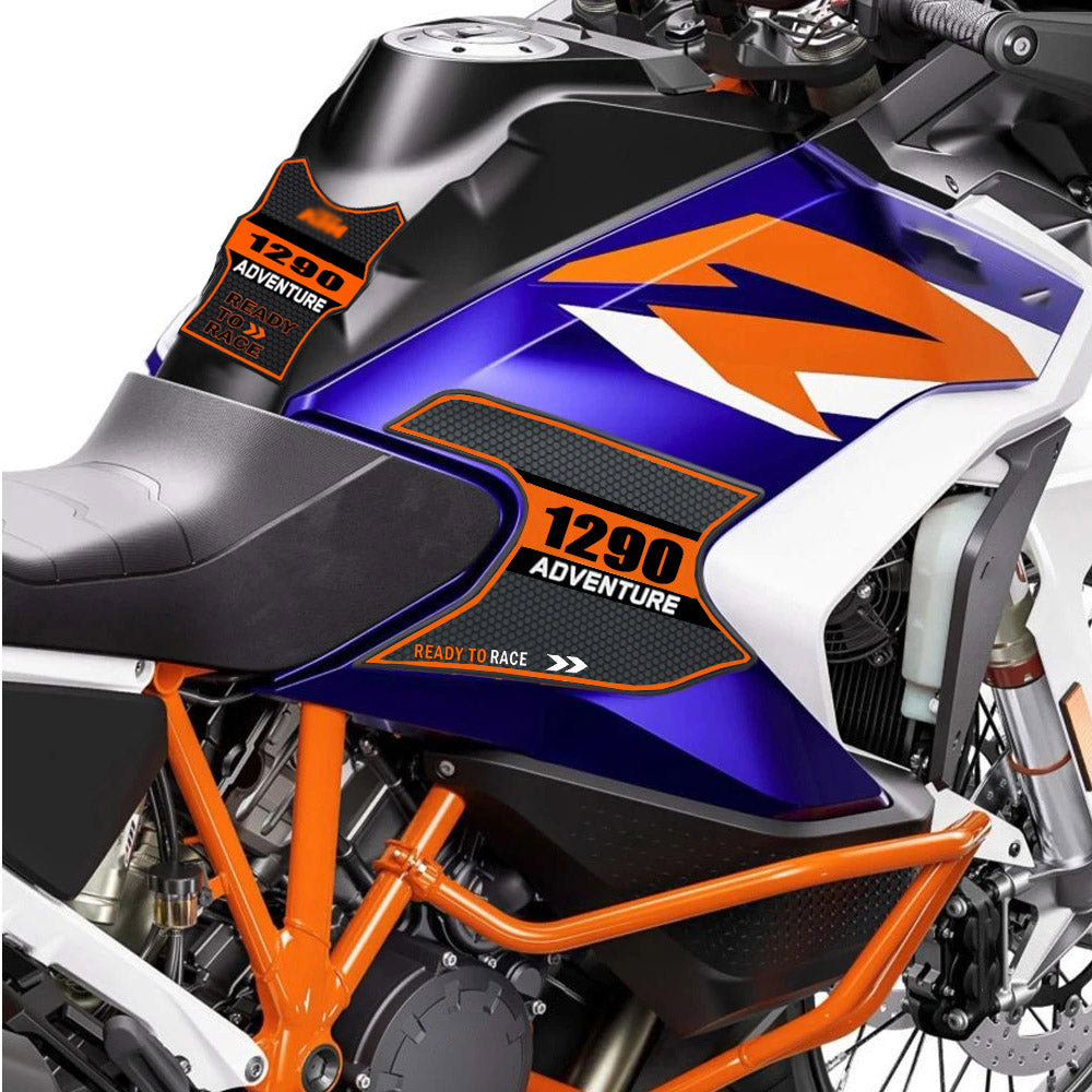 KTM 1290 Super Adventure Rubber Anti-Slip Tank Pad Kit 2021-2023 丨 Center Pad and Side Grips