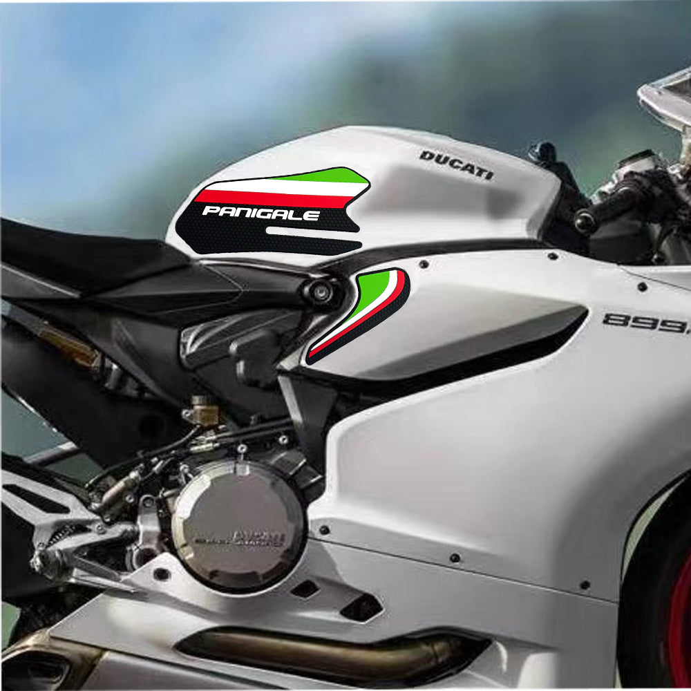 Ducati Panigale 899 959 1199 1299 V2 Rubber Anti-Slip Tank Side Grips Kit 丨 Side Tank Pads