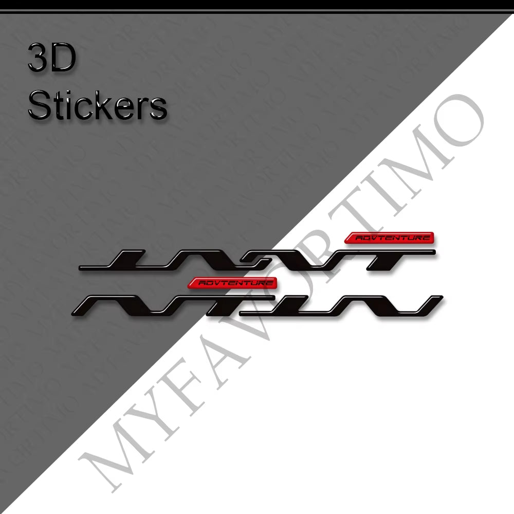 Honda NT1100 NT1100 DCT 3D Epoxy Side Pannier Decals Kit 2022-2026 丨 Black Red White
