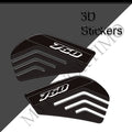 Suzuki GSX-R750 3D Epoxy Tank Side Decals Kit 2011-2026 丨 Black and White