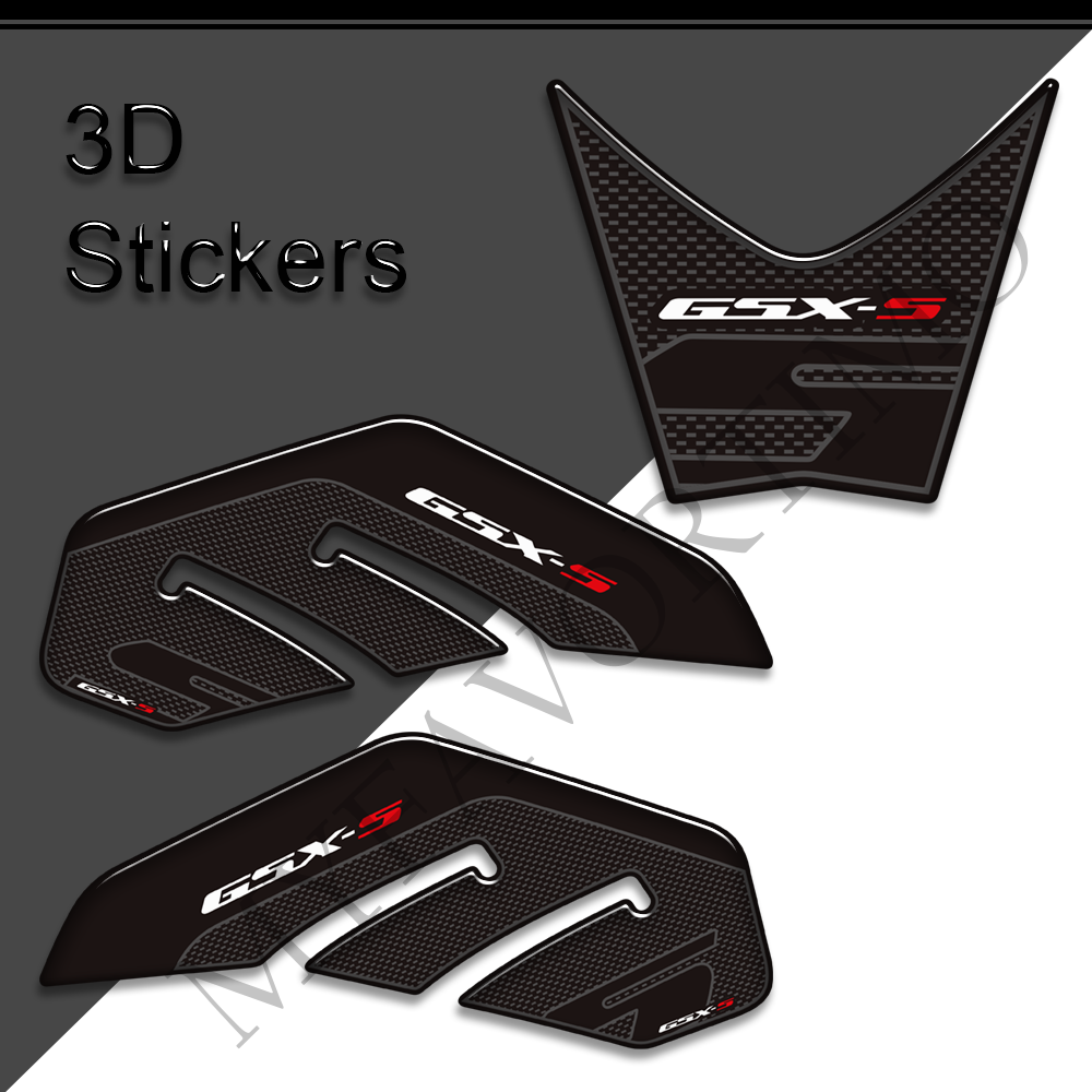 Suzuki GSX-S750 3D Epoxy Tank Decals Kit 2017-2024 丨 Side Tank Stickers