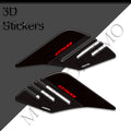 Suzuki GSX250R 3D Epoxy Tank Side Decals Kit 丨 Black and White