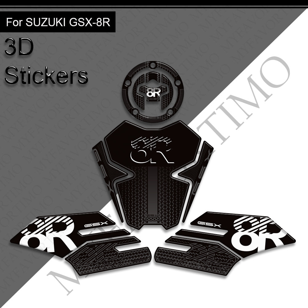 Suzuki GSX-8R 3D Epoxy Tank Decals Kit 2024-2025 丨 Fuel Cap and Side Stickers