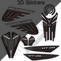 Yamaha MT-09 MT-09 SP FZ-09 3D Epoxy Tank Decals Kit 2021-2022 丨 Fuel Cap and Side Stickers