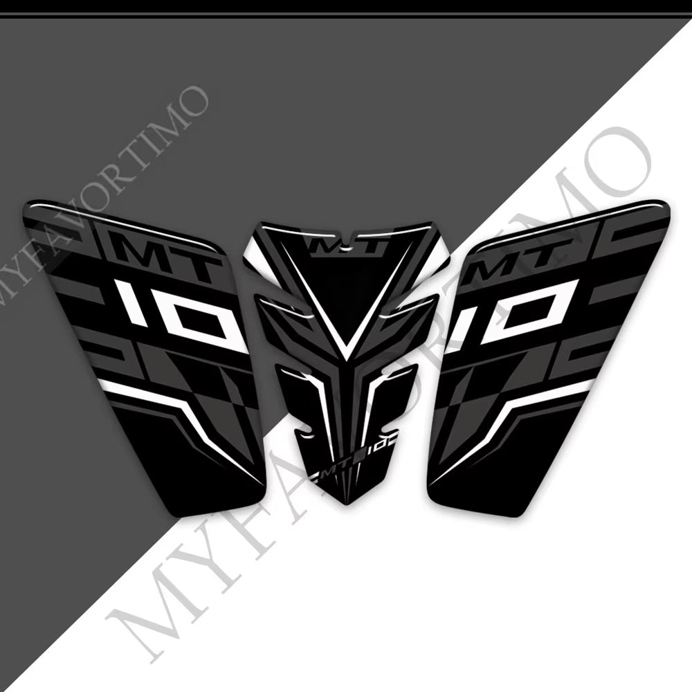Yamaha MT-10 MT-10 SP FZ-10 3D Epoxy Tank Decals Kit 2016-2024 丨 Fuel Cap and Side Stickers