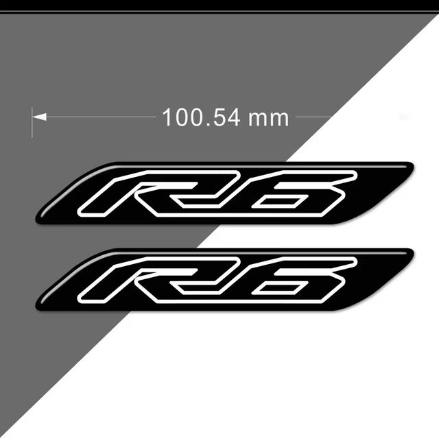 Yamaha YZF-R6 3D Epoxy Tank Decals Kit 2017-2022 丨 Center and Side Stickers