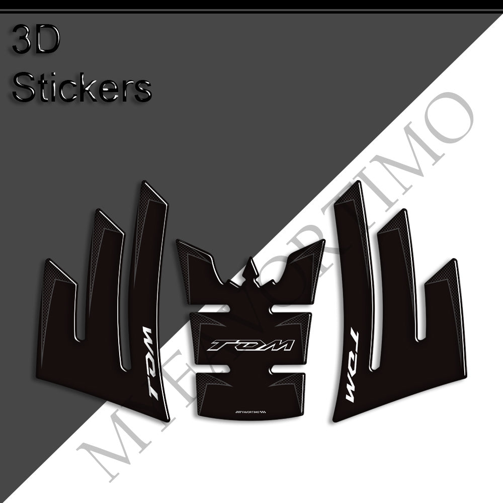 Yamaha TDM900 3D Epoxy Tank Pad Kit 2002-2011 丨 Center and Side Stickers