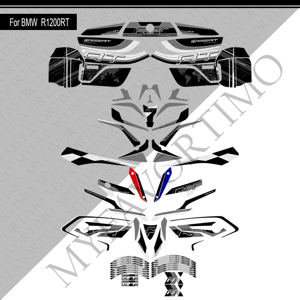 BMW R1200RT PVC Decals Kit 丨 Tank and Full Body Stickers