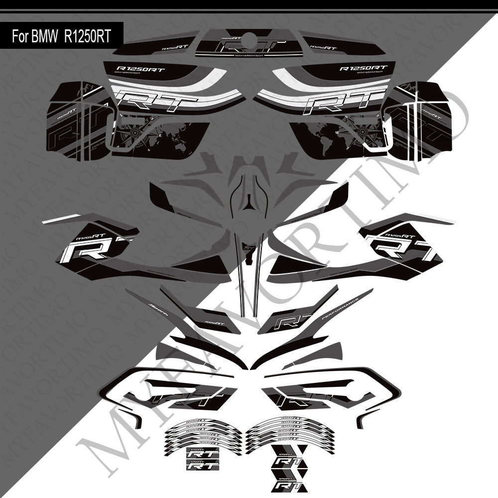 BMW R1250RT PVC Decals Kit 丨 Tank and Full Body Stickers