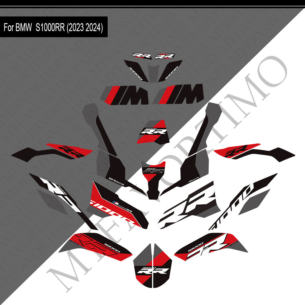 BMW S1000RR PVC Decals Kit 2023-2024 丨 Tank and Full Body Stickers