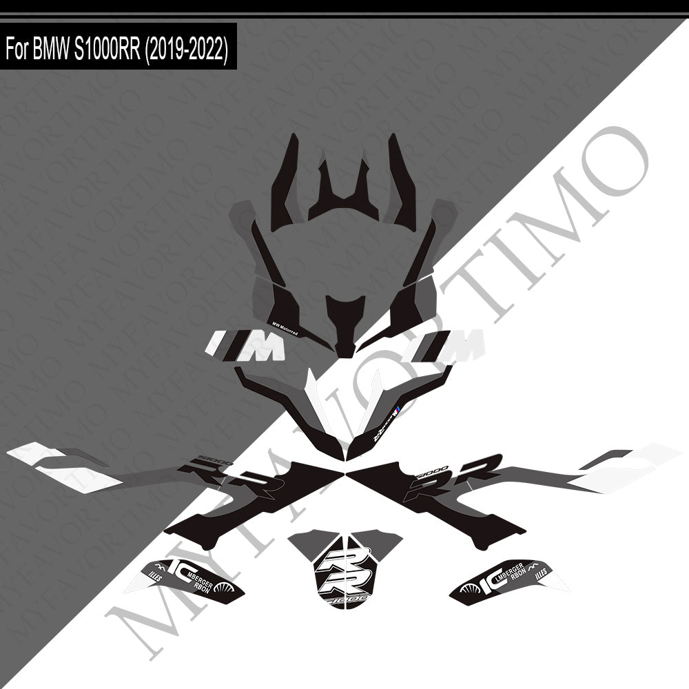 BMW S1000RR M1000RR PVC Decals Kit 2019-2022 丨 Tank and Full Body Stickers