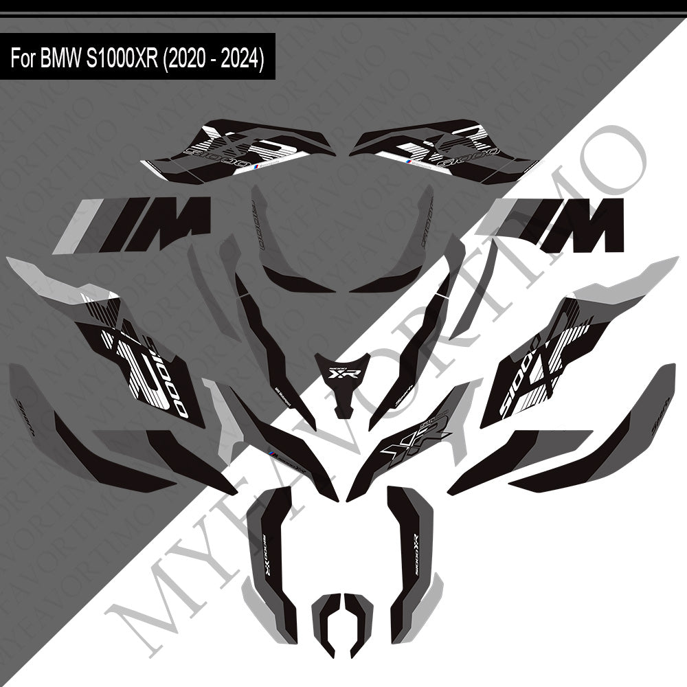 BMW S1000XR M1000XR PVC Decals Kit 2020-2024 丨 Tank and Full Body Stickers