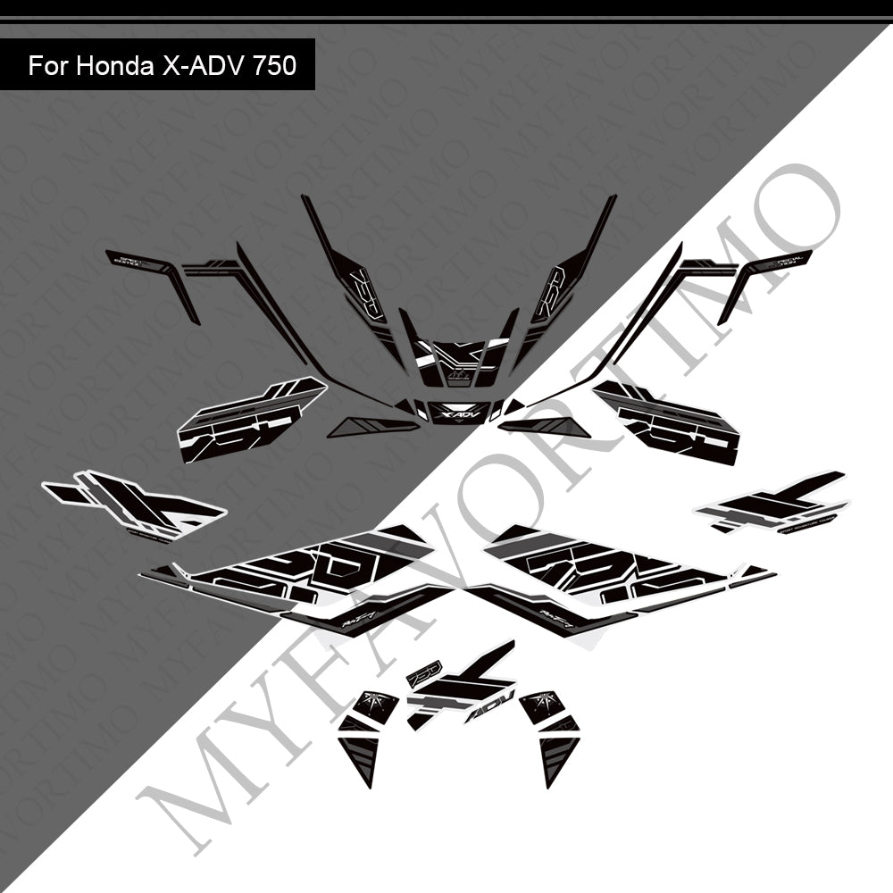 Honda X-ADV 750 PVC Decals Kit 2025 丨 Tank and Full Body Stickers