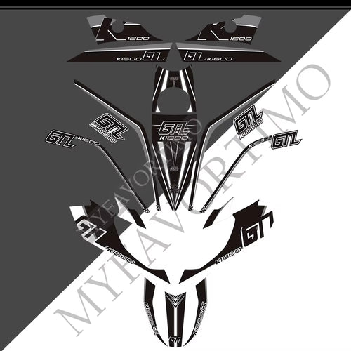 BMW K1600GTL PVC Full Body Decals Kit 丨 Tank and Luggage Graphics