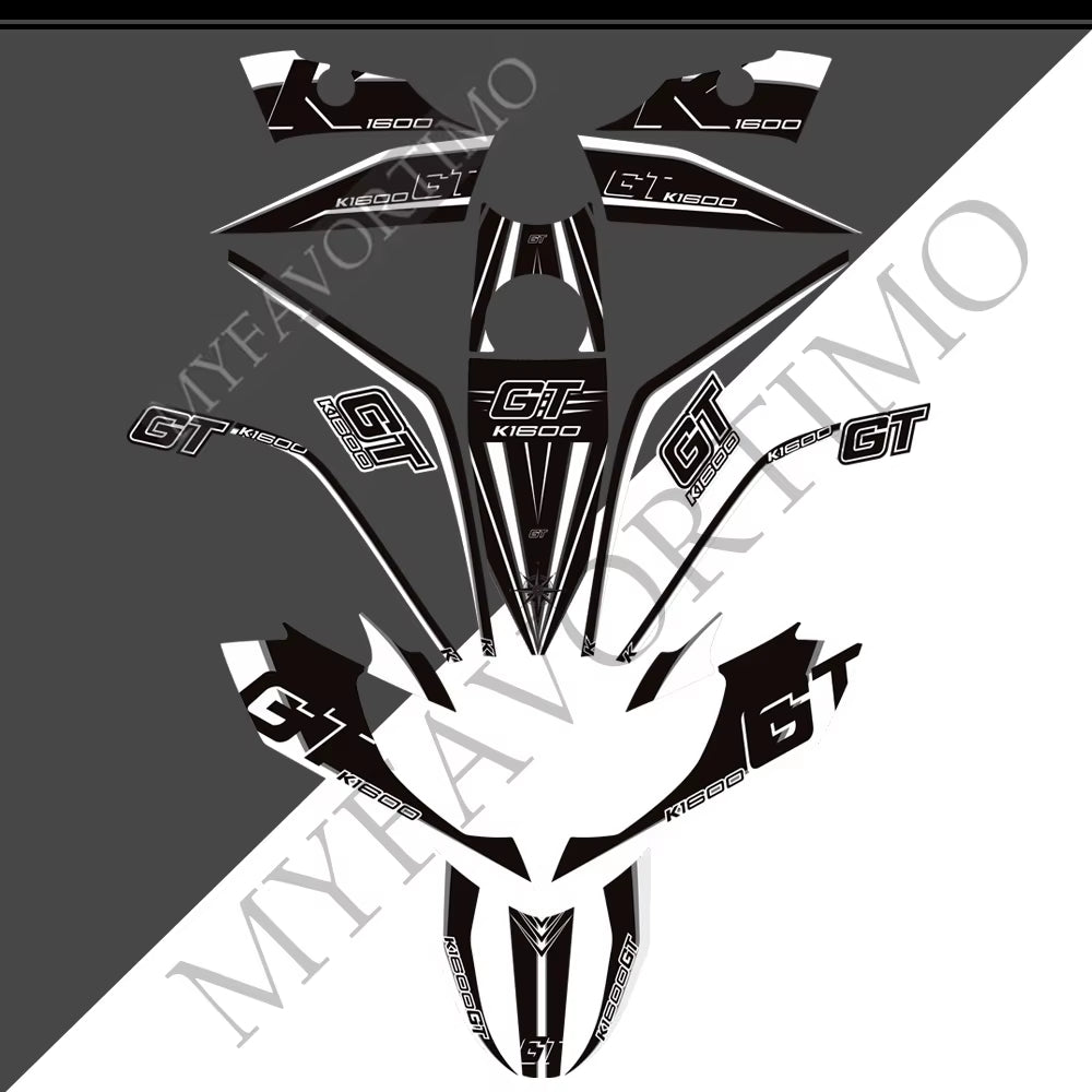 BMW K1600GT PVC Full Body Decals Kit 丨 Tank and Luggage Graphics