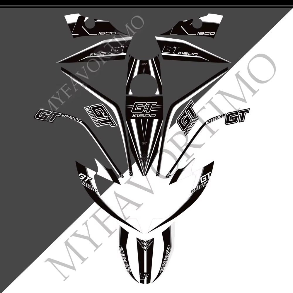 BMW K1600GT PVC Full Body Decals Kit 丨 Tank and Luggage Graphics