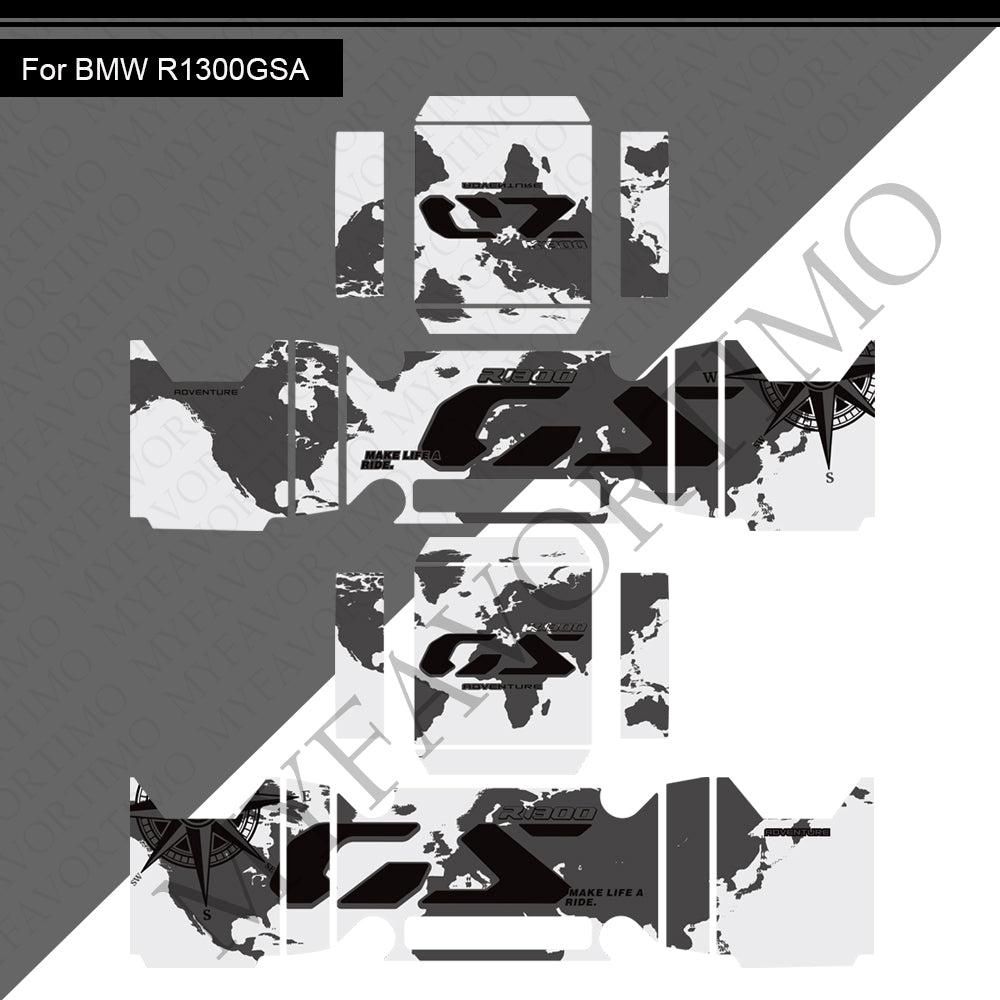BMW R1300GS Adventure PVC Pannier Decals Kit 丨 Side Case Stickers
