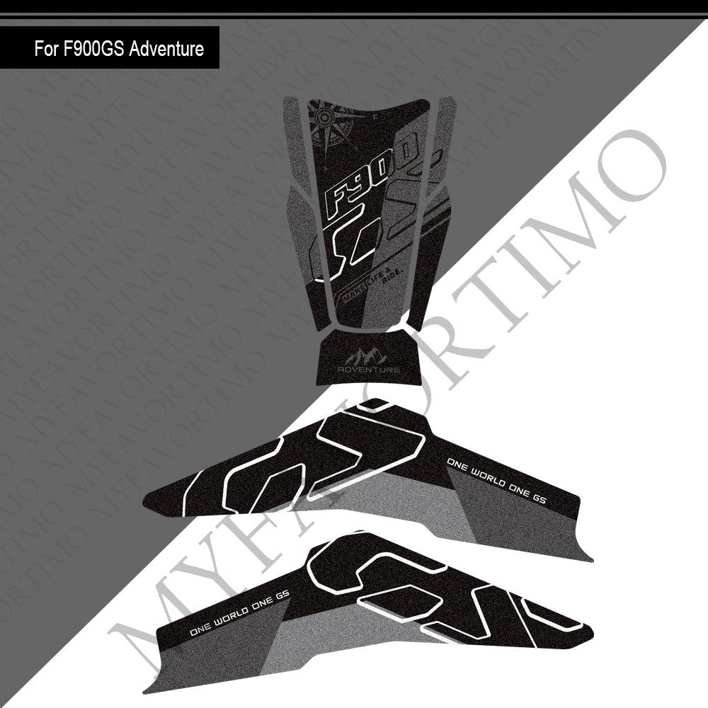 BMW F900GS Adventure Anti-Slip Tank Pad Kit 2024-2026 丨 Center and Side Stickers