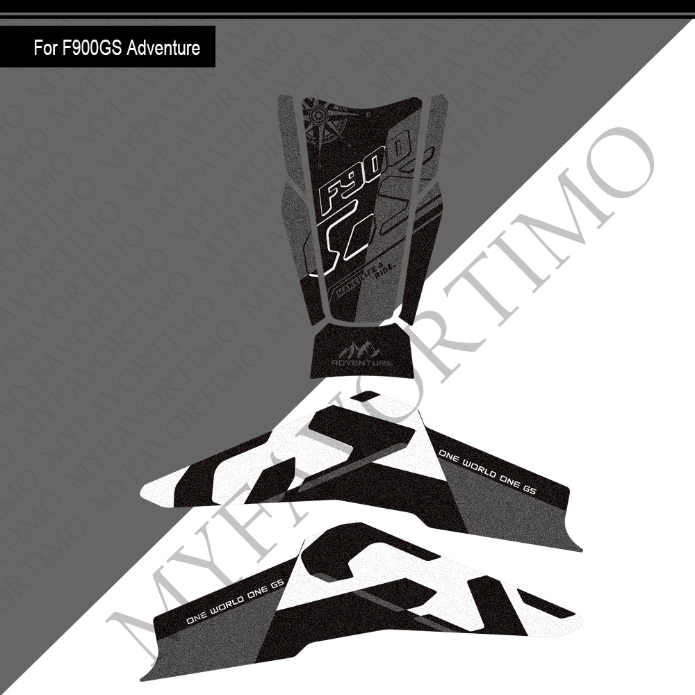 BMW F900GS Adventure Anti-Slip Tank Pad Kit 2024-2026 丨 Center and Side Stickers