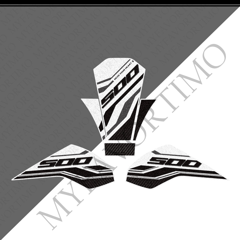 Honda CB500 Hornet CB500F CBR500R Anti-Slip Tank Pad Kit 丨 Center and Side Stickers