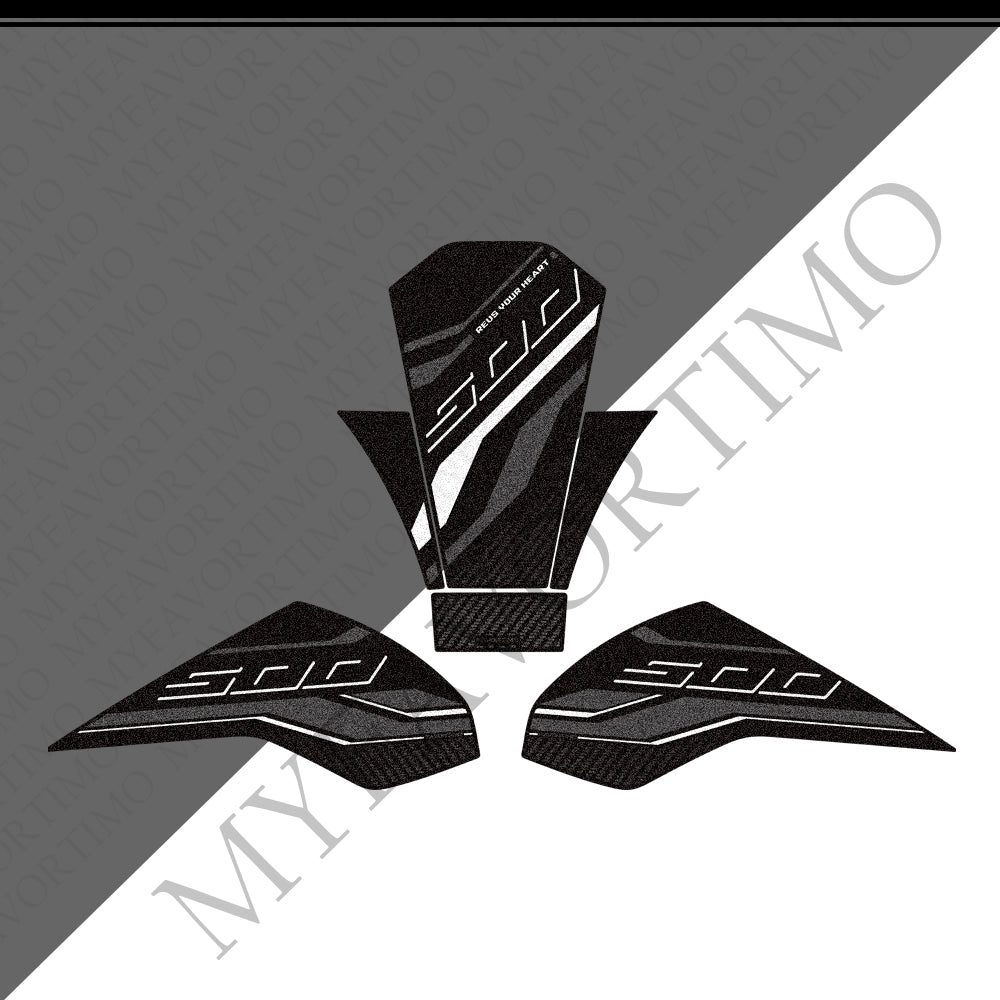 Honda CB500 Hornet CB500F CBR500R Anti-Slip Tank Pad Kit 丨 Center and Side Stickers