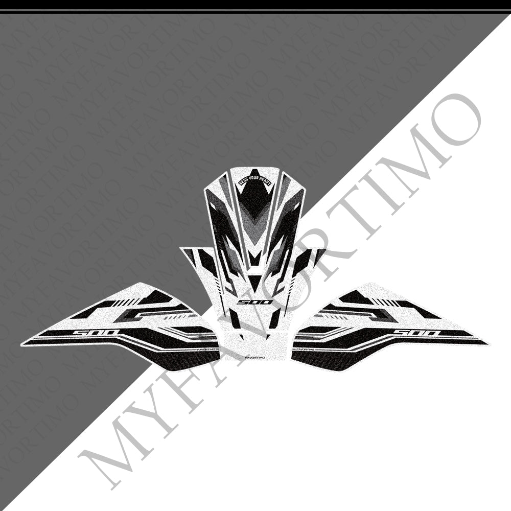 Honda CB500 Hornet CB500F CBR500R Anti-Slip Tank Pad Kit 丨 Center and Side Stickers