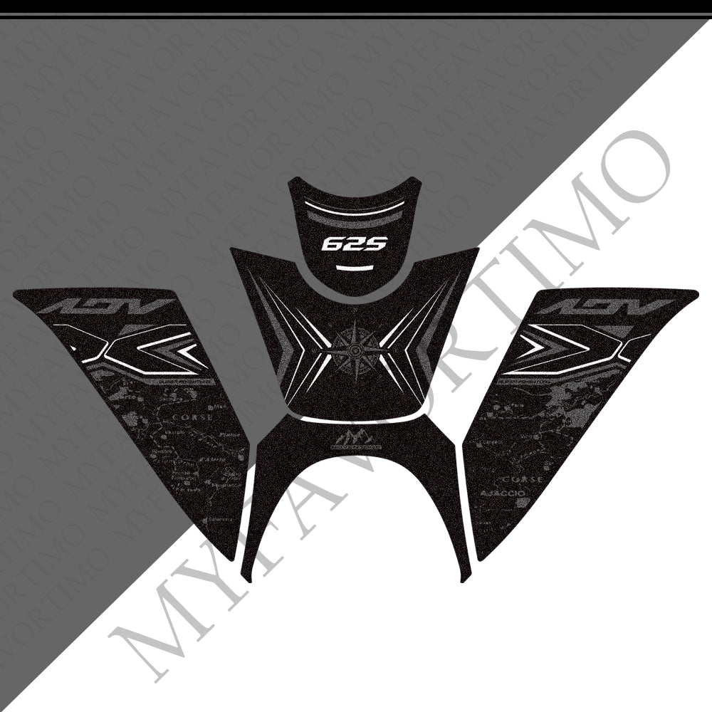 Kove 625X Adventure Anti-Slip Tank Pad Kit 2025-2026 丨 Center and Side Stickers