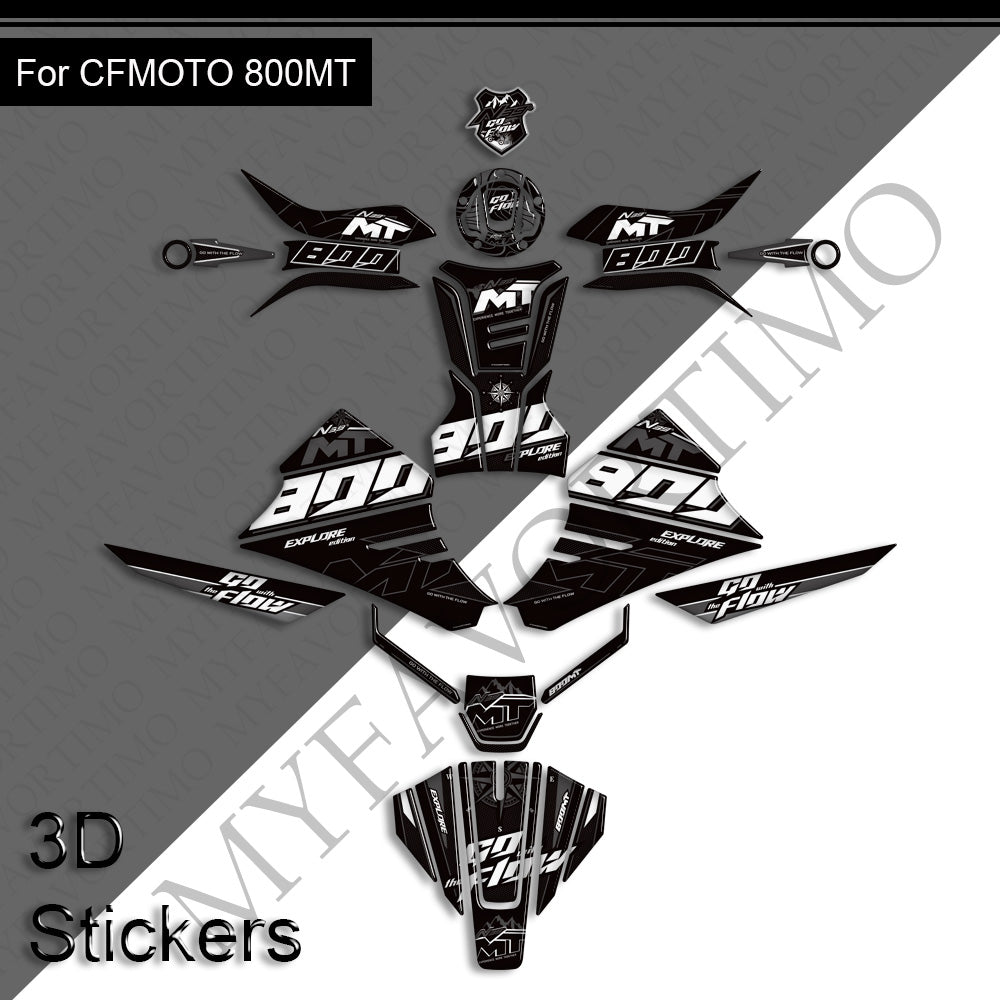 CFMOTO 800MT Body Panel Decals Kit 丨 Fairing and Full Set Stickers