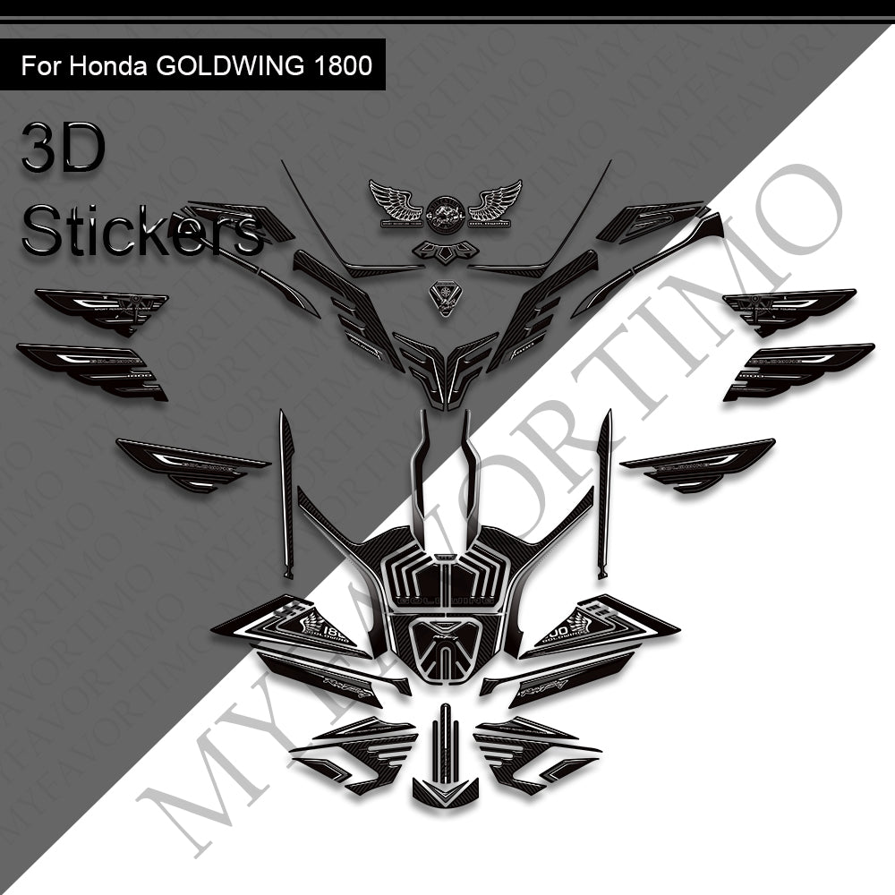 Honda Goldwing GL1800 F6B Body Panel Decals Kit 2022-2025 丨 Fairing and Full Set Stickers