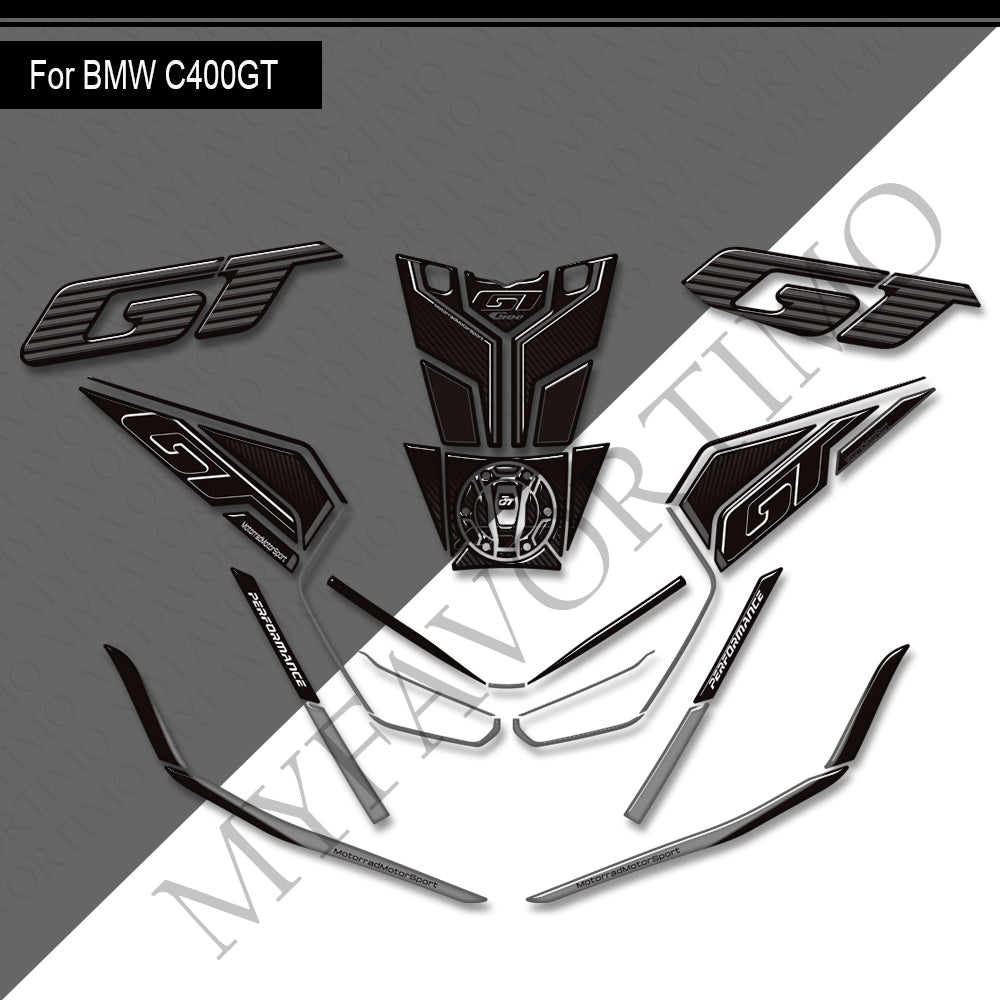 BMW C400GT Decals Kit | Face & Tank Stickers