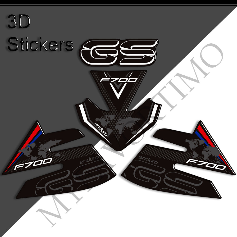 BMW F700GS GSA Adventure Tank Decals Kit 丨 Center Pad and Side Stickers