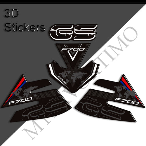 BMW F700GS GSA Adventure Tank Decals Kit 丨 Center Pad and Side Stickers