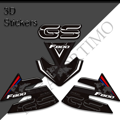 BMW F800GS Tank Decals Kit 丨 Center Pad and Side Stickers