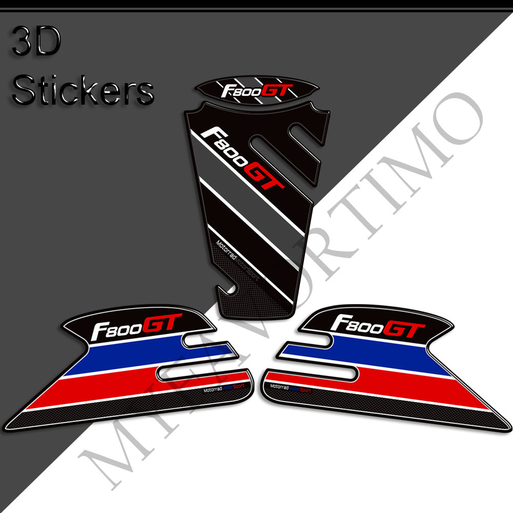 BMW F800GT Tank Decals Kit 丨 Center Pad and Side Stickers