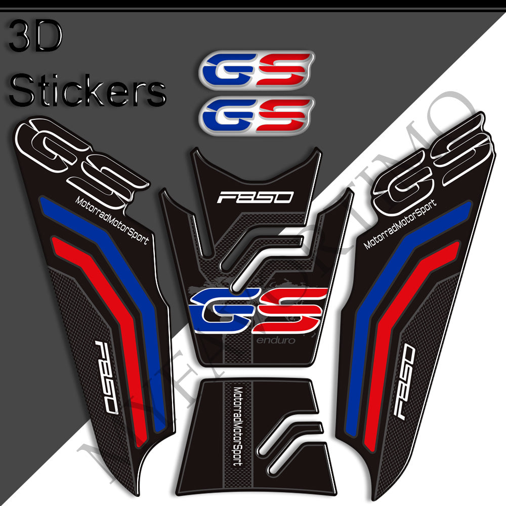 BMW F850GS Tank Decals Kit 2019-2023 丨 Center Pad and Side Stickers