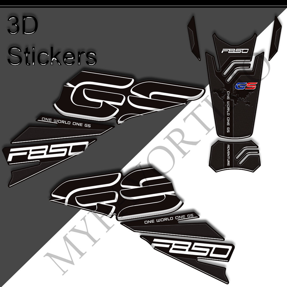 BMW F850GS Adventure 3D Epoxy Tank Decals Kit 2019-2023 丨 Center Pad and Side Stickers