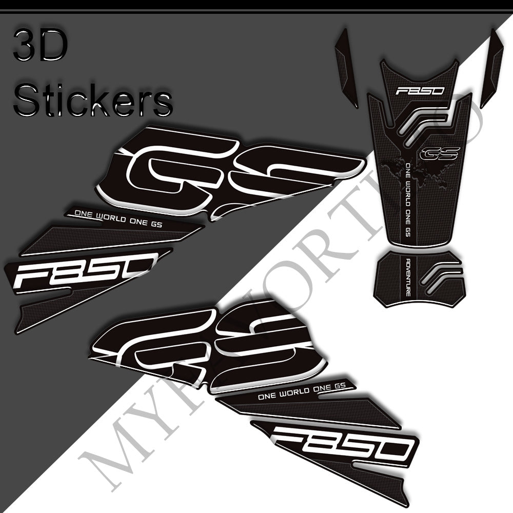 BMW F850GS Adventure 3D Epoxy Tank Decals Kit 2019-2023 丨 Center Pad and Side Stickers