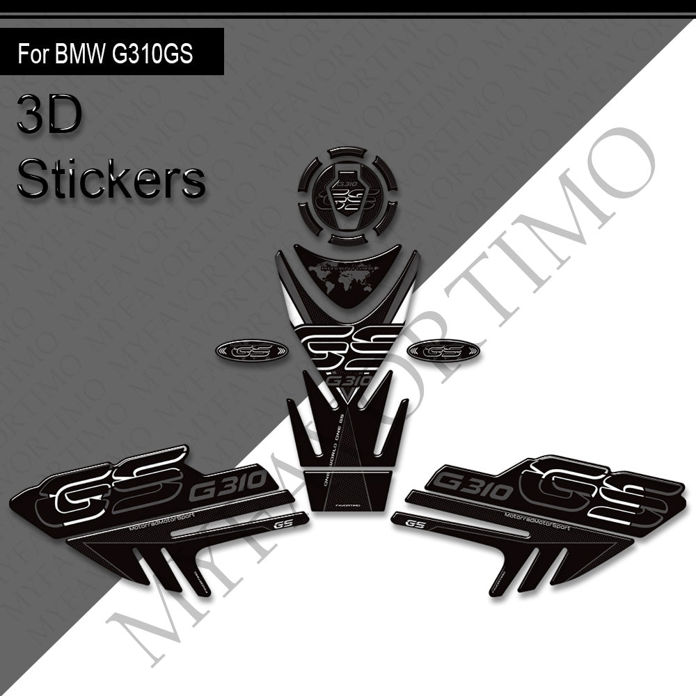 BMW G 310 GS Adventure Decals Kit 2017-2025 丨 Tank Pad and Side Stickers