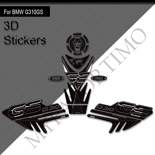 Kit d'autocollants pour BMW G310GS Adventure 2017-2025 丨 Protection de réservoir et autocollants latéraux