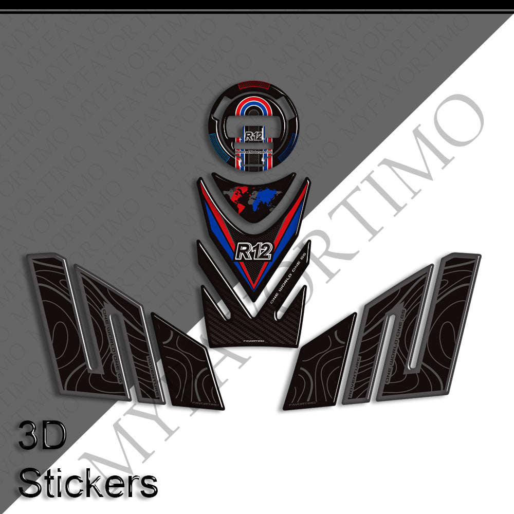 BMW R12GS Decals Kit 2025-2026 丨 Tank Pad and Side Stickers