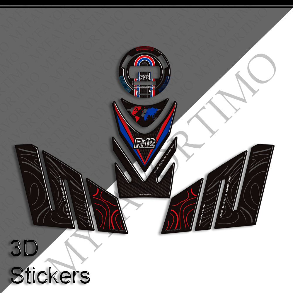 BMW R12GS Decals Kit 2025-2026 丨 Tank Pad and Side Stickers