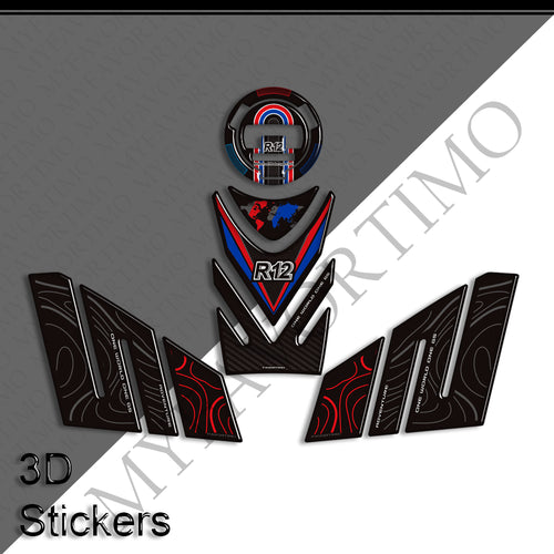BMW R12GS Decals Kit 2025-2026 丨 Tank Pad and Side Stickers